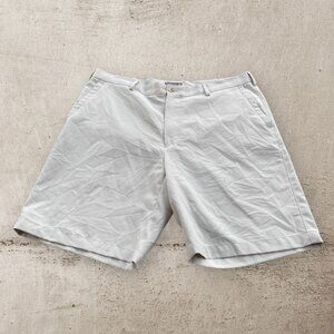 Peter Millar Salem Performance Golf Shorts Men's Size 38 Khaki Beige Lightweight